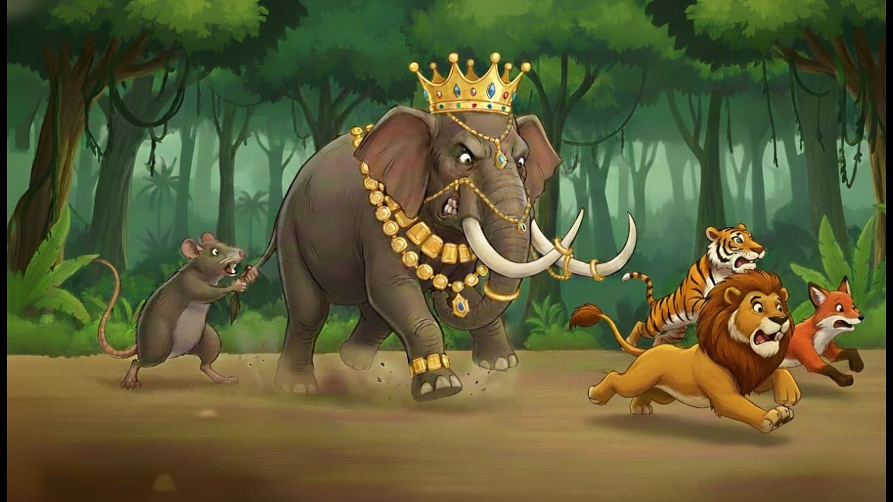 Hathi raja or chuha | हाथी राजा और चूहा | Hindi kahaniyan | hindi cartoon | bedtime stories