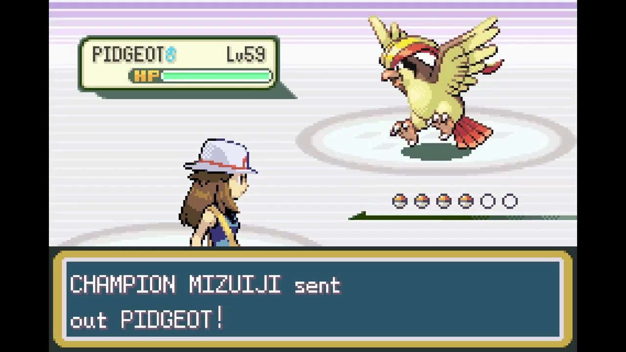 LeafGreen Casual Elite Four and Champion Battles