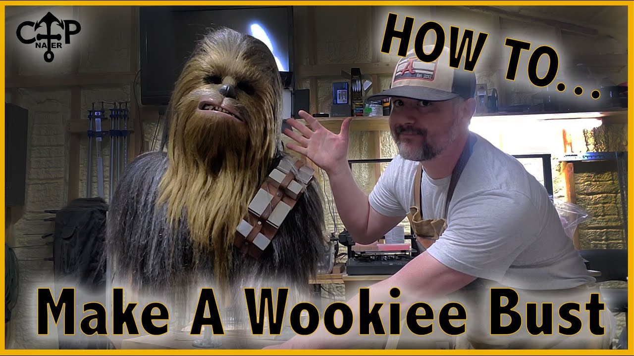 How to Make a Cheap and Easy Bust To Display Your Wookiee Mask!  Chewbacca or any other wookiee!