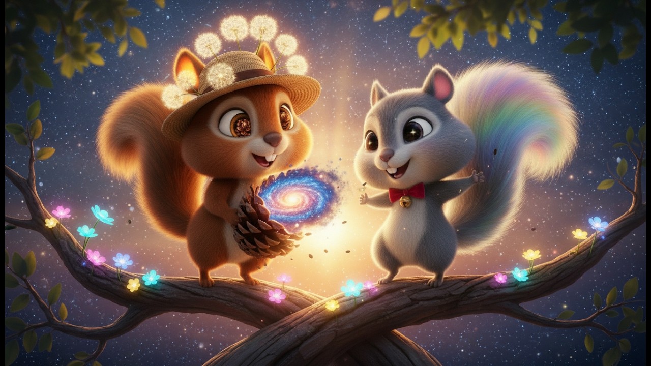 🐿️✨毛毛與皮皮的終極秘密：每天埋一顆種子，八年後世界會發光！  # 松鼠動畫 #夢幻森林 #種子的力量 #YouTube Kids