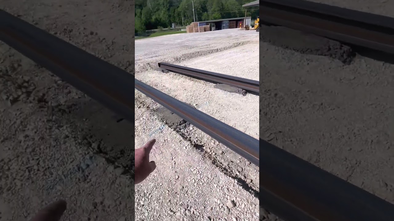 How I placed steel I beams in shop floor. Full video to follow later #shorts #ibeams