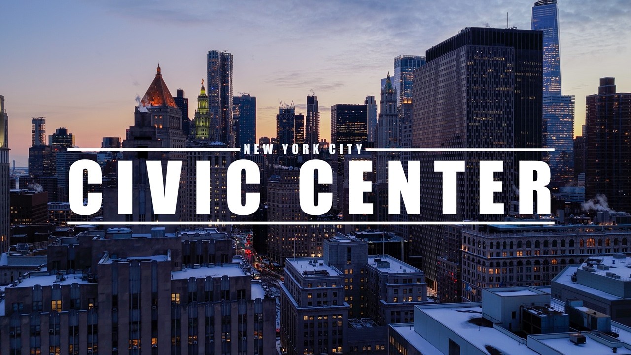 Drone Civic Center - NYC Winter