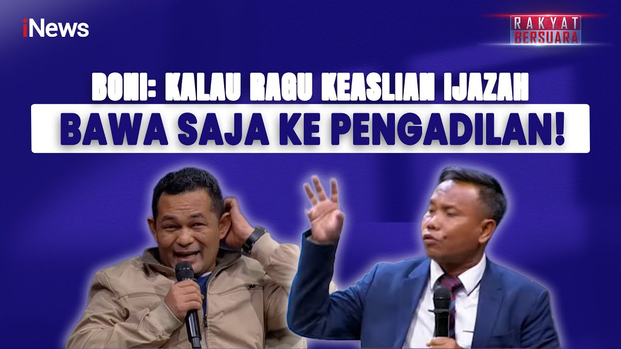 Kasus Ijazah Jokowi Jadi Sorotan, Boni Hargens: Hentikan Fitnah, Buktikan di Pengadilan!