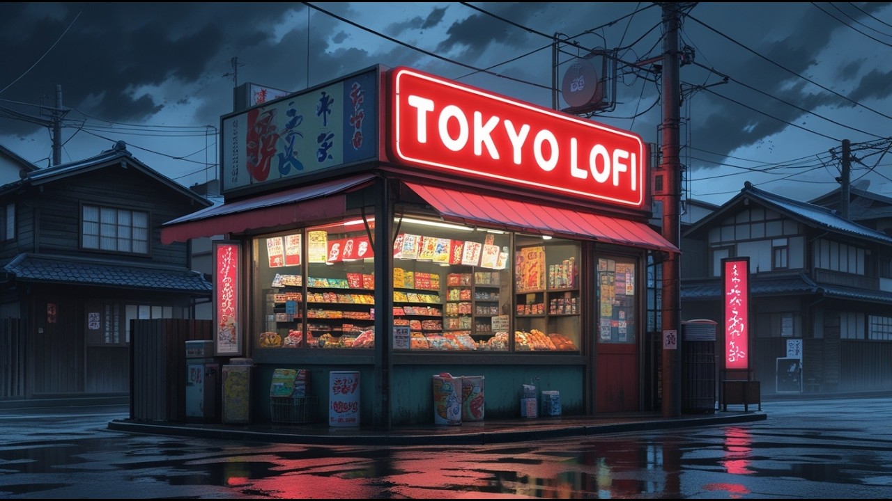 80's Tokyo Rain Focus Music 📚 | Chill Lofi for Study & Productivity