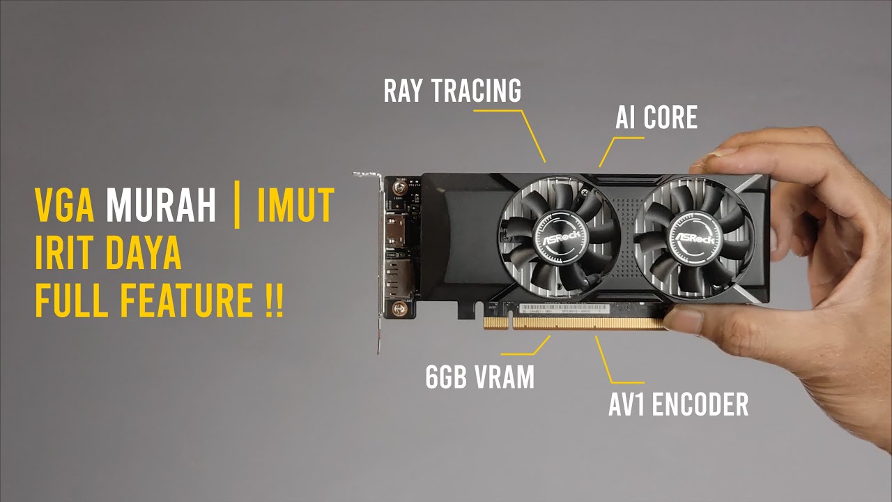 Bentuk mungil, fitur lengkap, harga terjangkau ! | ASROCK Intel ARC A380 Low Profile