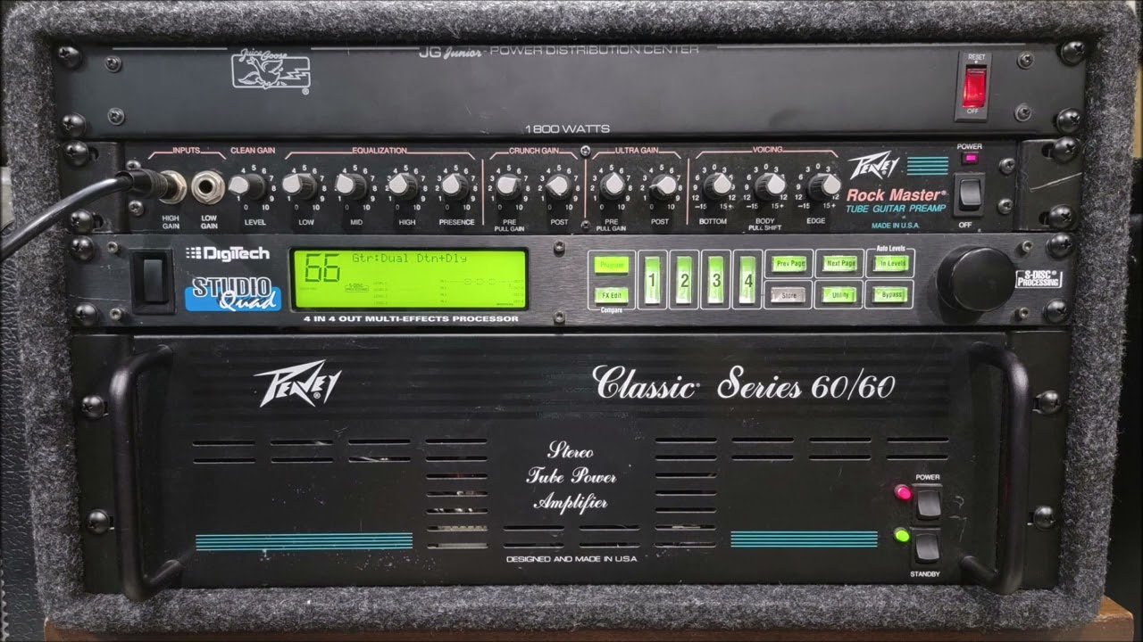 Peavey Rock Master + Classic Series 60/60 w/ Digitech Studio Quad (detune / delay) - Maiden