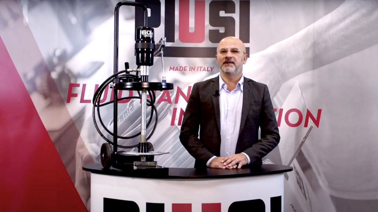 Air operated piston pumps for oil and grease presented by PIUSI