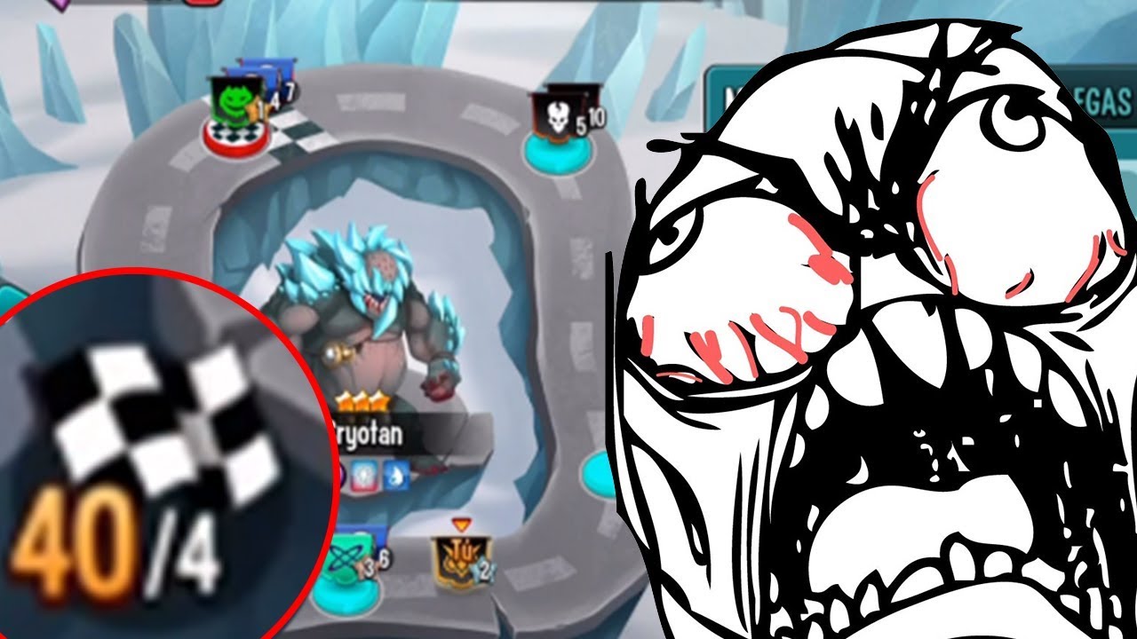 NO ME LO PUEDO CREEEEER!!!😡😡😡 Carrera Titan de Hielo Monster Legends