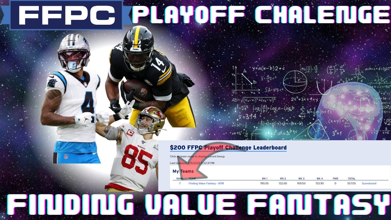 FFPC Playoff Challenge: Lineup Building and Playoff Bestball (Top10 last yr!)