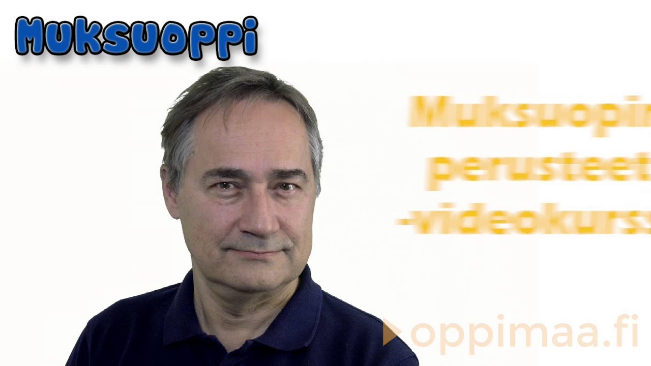 Muksuopin perusteet -verkkokurssi 5 op