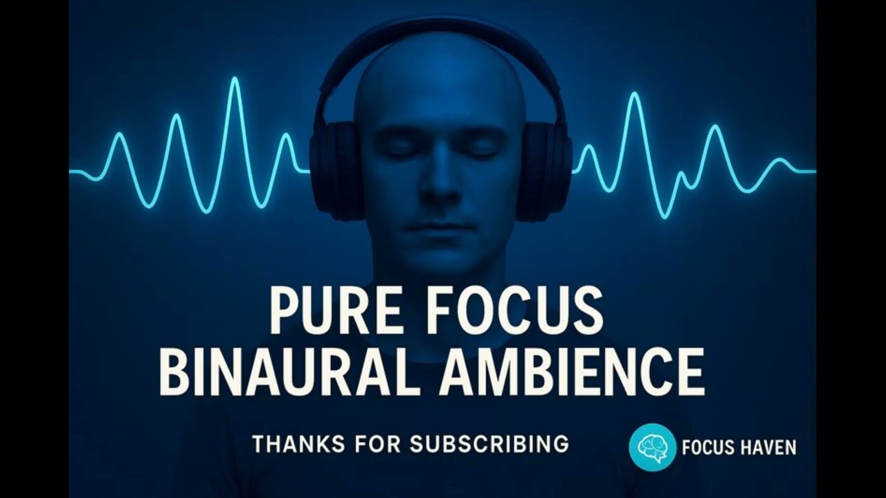 Pure Focus Binaural Ambience - Calm Sounds for Concentration Boost | Focus Haven