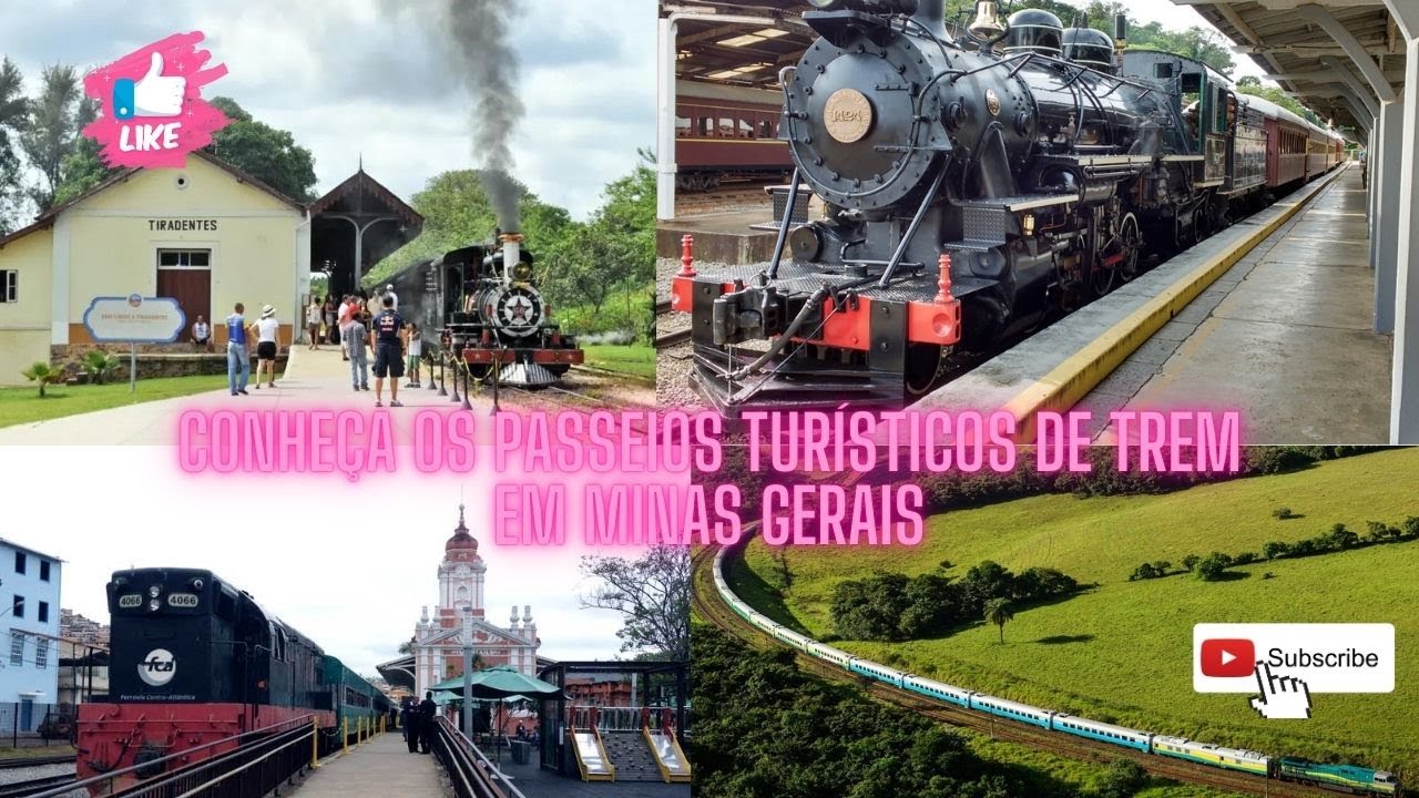 Conhe&ccedil;a os passeios tur&iacute;sticos de trem em Minas Gerais