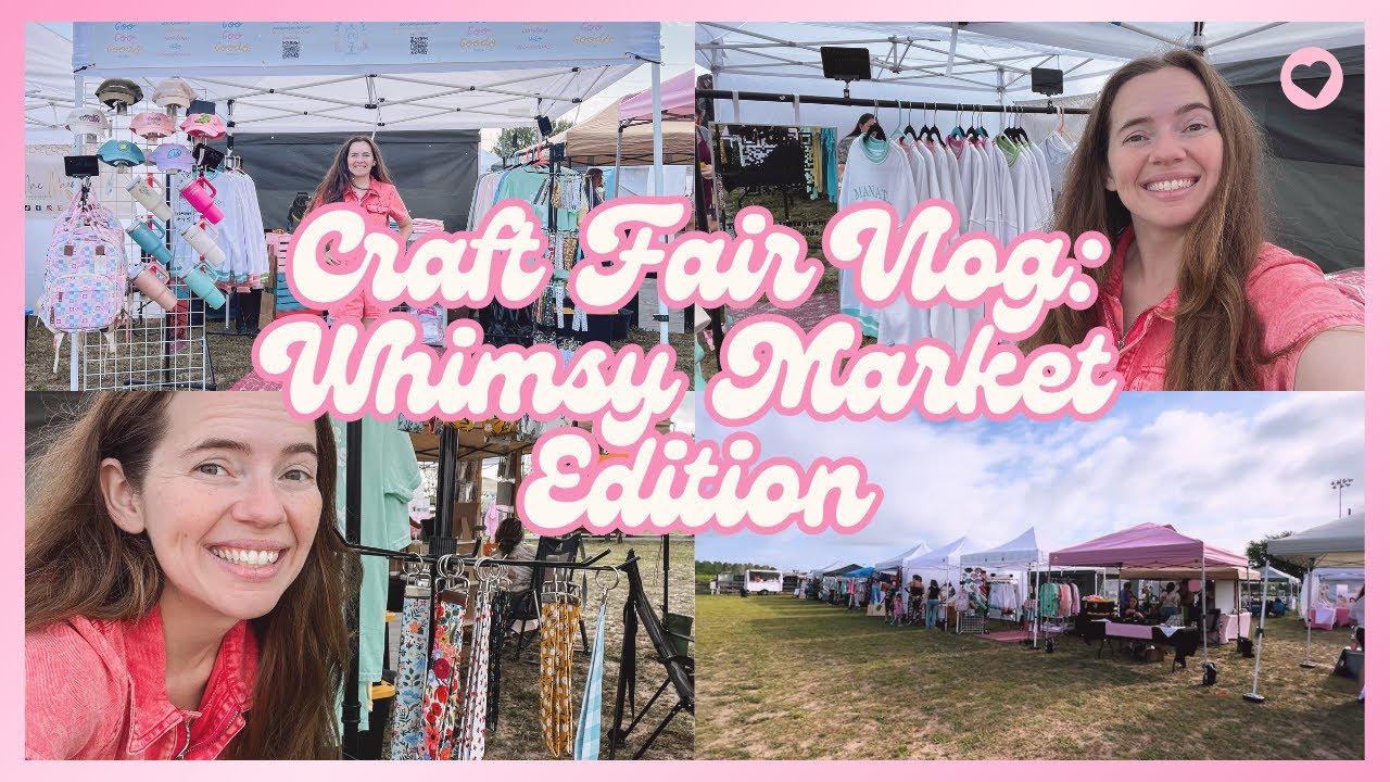 WHIMSY CRAFT FAIR | Vendor Market | Craft Fair Set Up | Easter Market 2024 | Studio Vlog #65