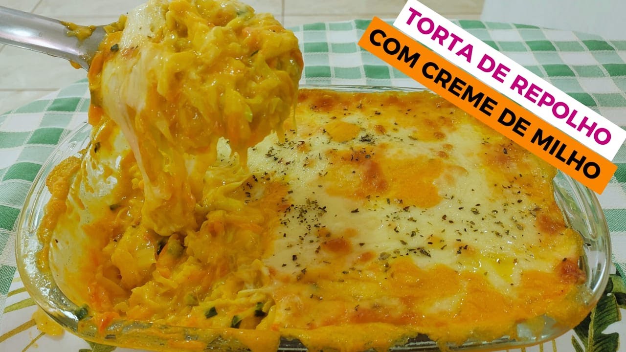 TORTA DE REPOLHO COM CREME DE MILHO!!!