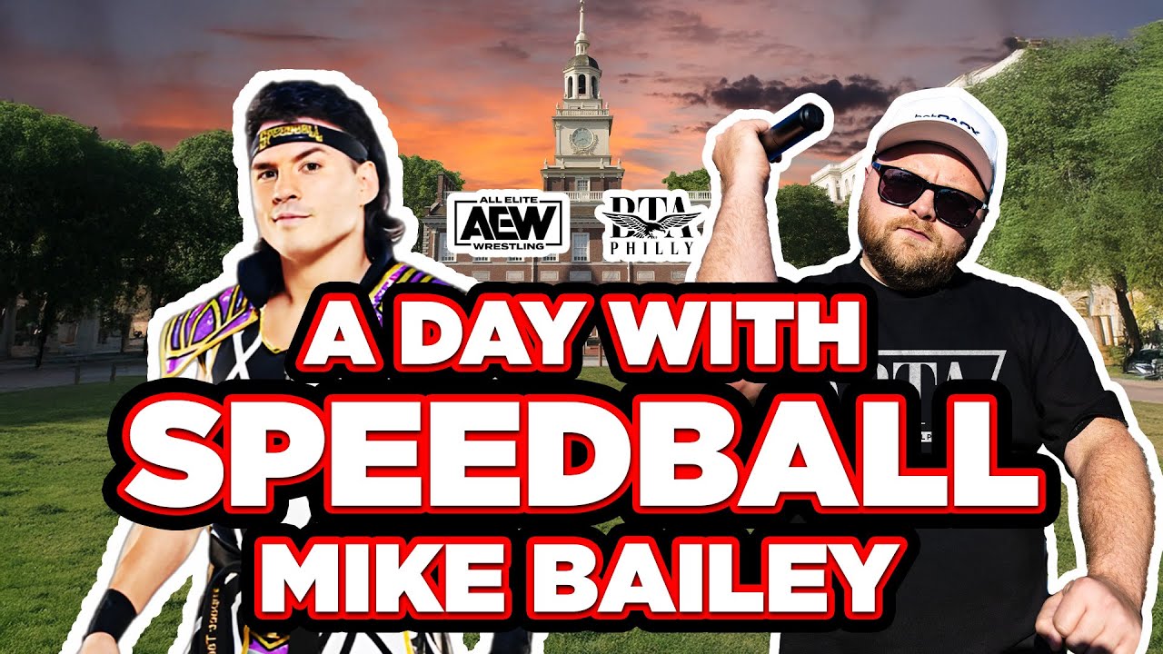 A Day with Speedball Mike Bailey: AEW Philly Residency, Liberty Bell, Repo Records #aew #philly