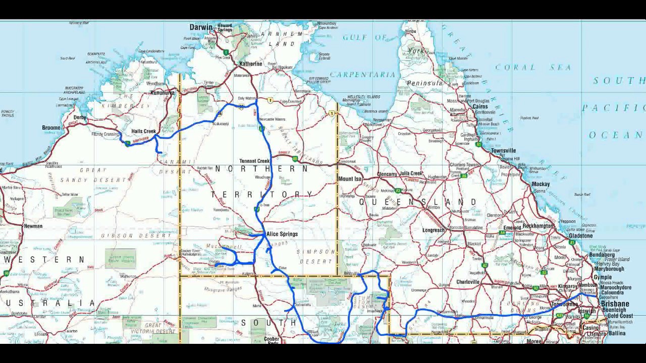 6 Month Trip - Actual Route