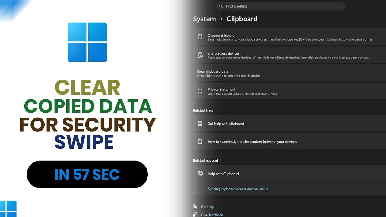 How to Clear Copied Data on Windows 11Security Wipe