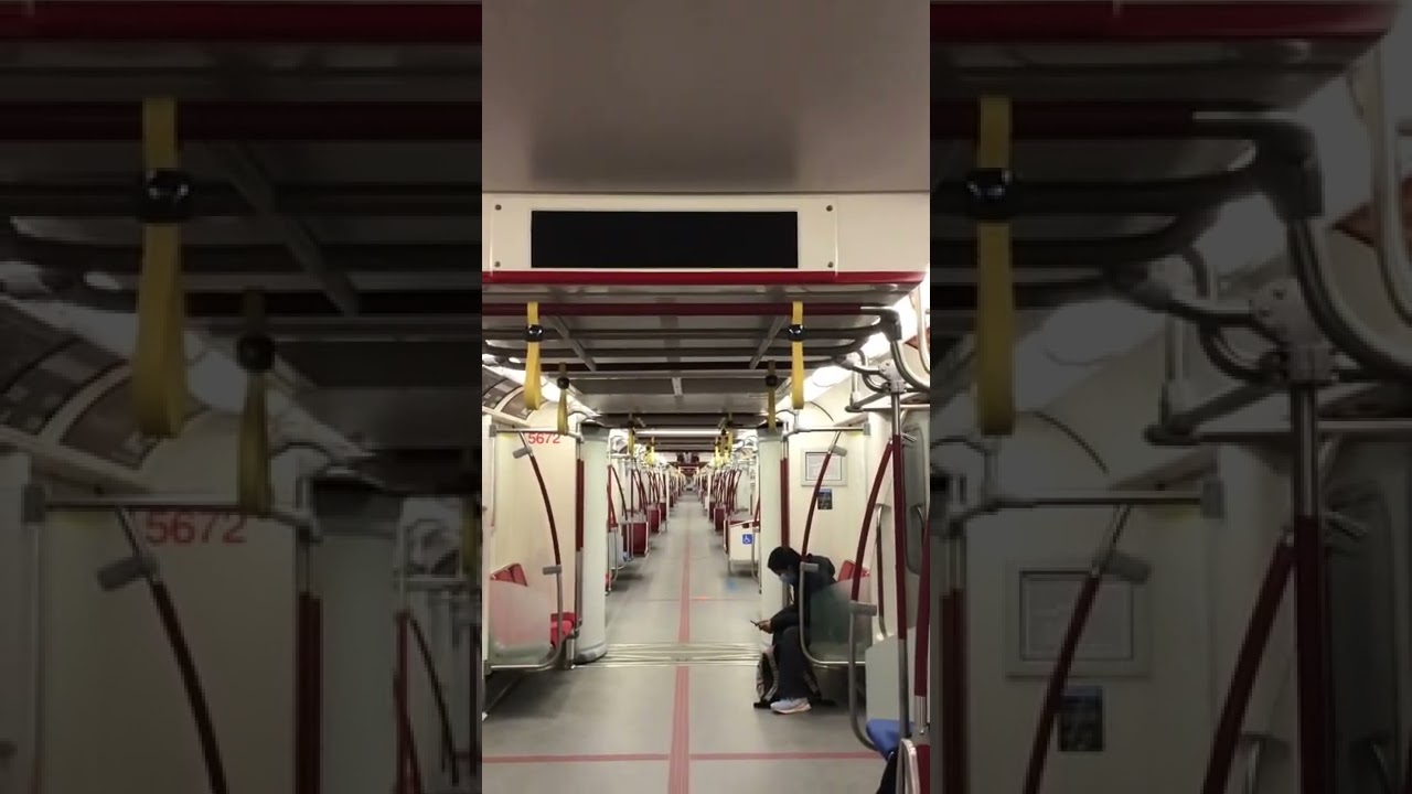 TTC Line 1 train saying &ldquo;Next Station is Vaughan Metropolitan Centre. This is a Terminal Station