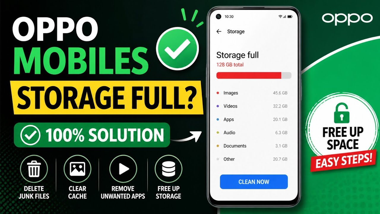How To Fix oppo Mobiles Insufficient Storage Problem। ओप्पो मोबाइल की स्टोरेज प्रॉब्लम कैसे ठीक करे