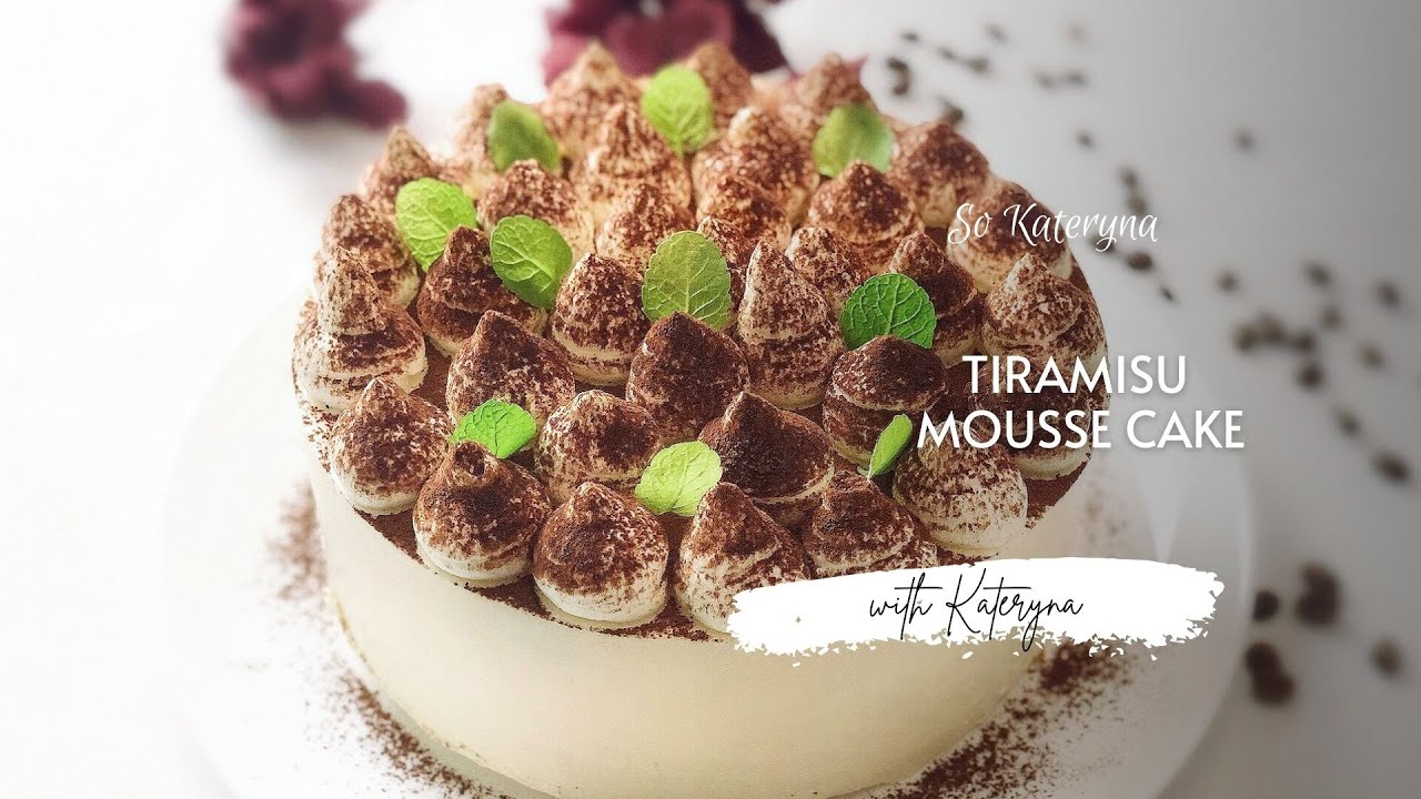Tiramisu Mousse Cake | How to make Italian Tiramisu Dessert | So Kateryna