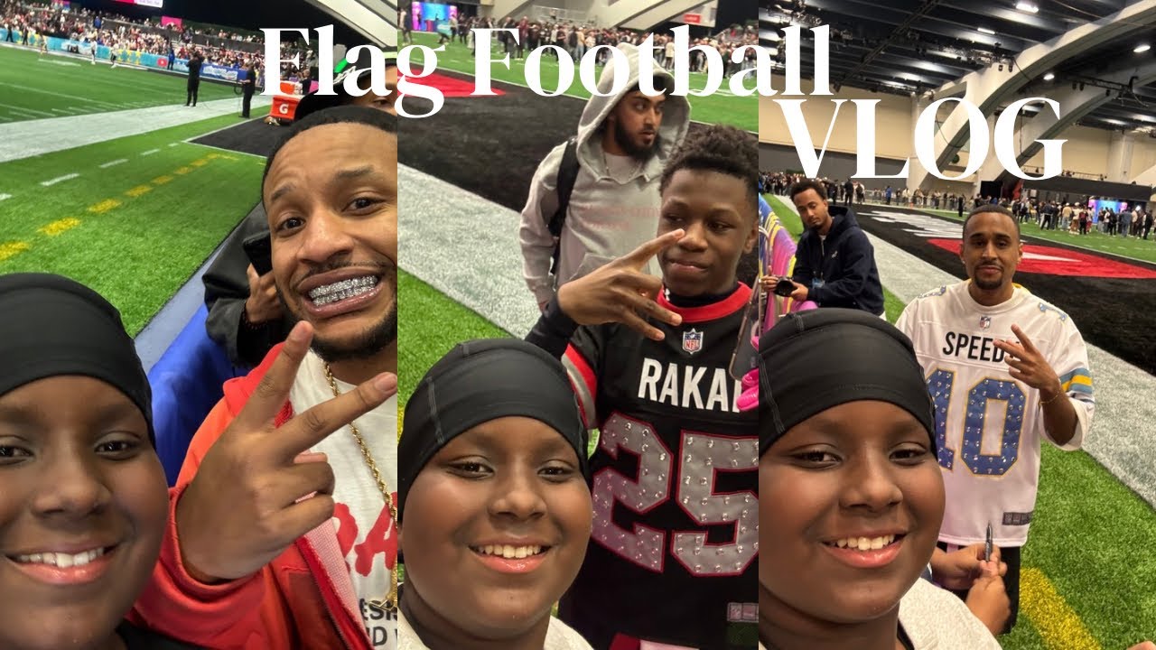 We Finally Meet Rakai, Ray and Tota at NFL SuperBowl YouTube Flag Football Game #rakai #superbowllx 