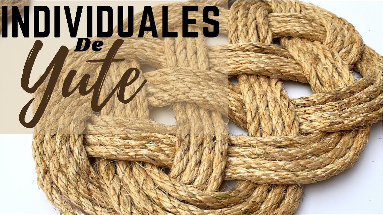 COMO HACER INDIVIDUALES DE YUTE ESTILO RUSTICO