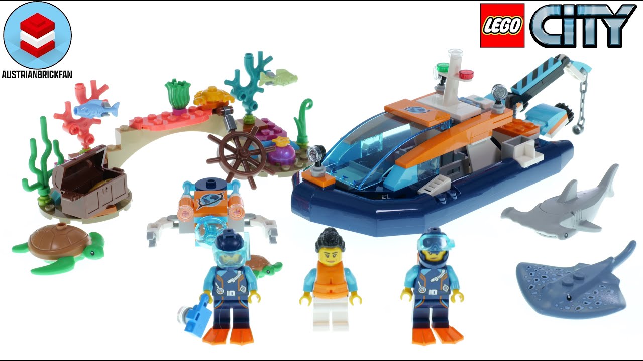 LEGO City 60377 Ł&oacute;dź nurkowa Explorer &ndash; recenzja LEGO Speed ​​Build
