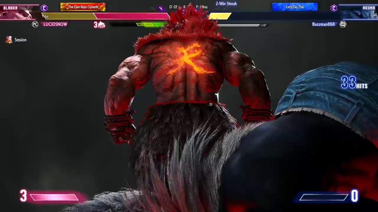 SF6 Battlehub Session Kill_dem_all Akuma Lucidsnow Blanka