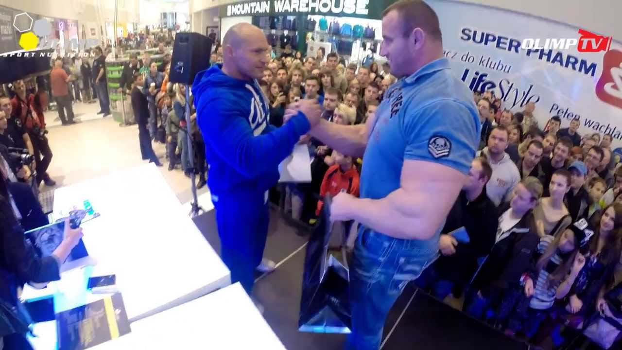 Mariusz Pudzianowski w Perfect Body Center - CH Europa Centralna Gliwice - Olimp Sport Nutrition