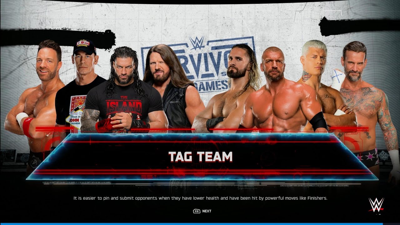 Team Roman Reigns Vs Team Triple H - Tag Team Elimination Match | WWE 2k25 