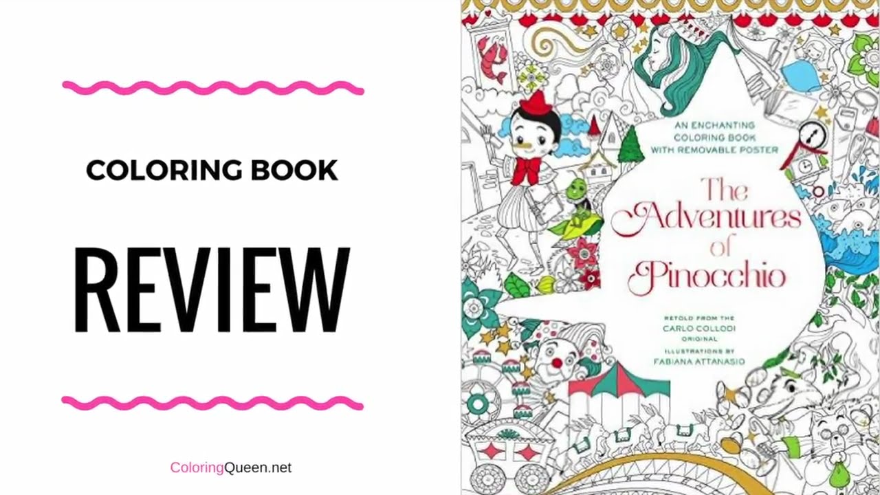 The Adventures of Pinocchio Coloring Book & Poster Review - Fabiana Attansio