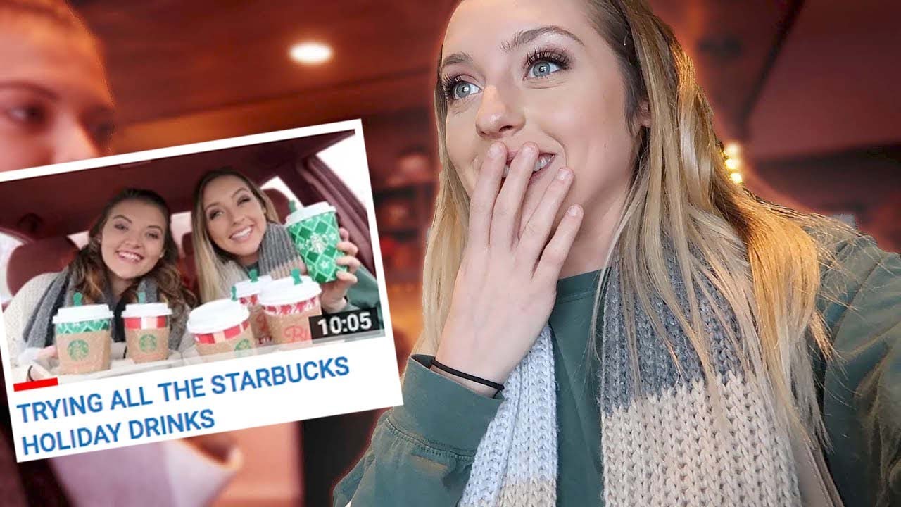 BEHIND THE SCENES | TRYING ALL THE STARBUCKS HOLIDAY DRINKS