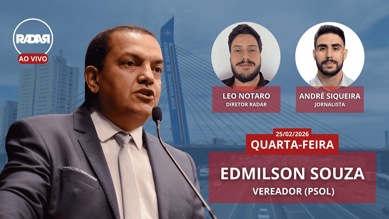 🔴 Radar de Notícias entrevista o vereador Edmilson Souza | 25-02-2026