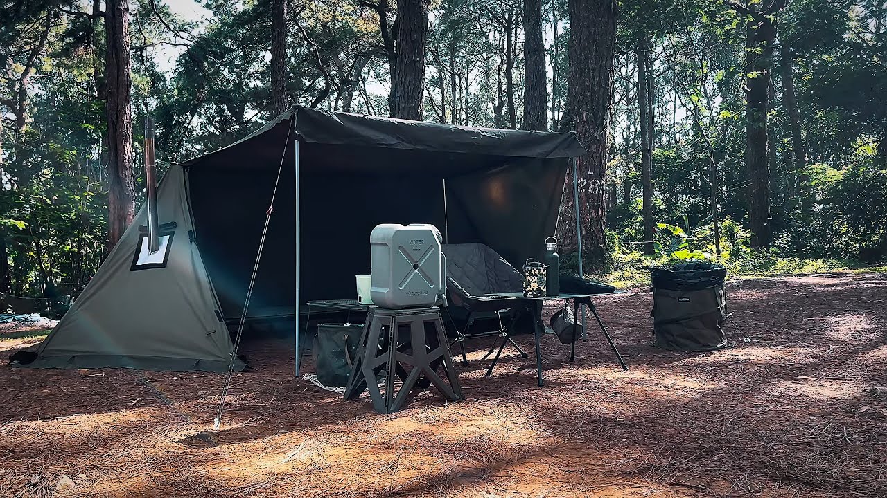 Cold Ancestral Pine Forest | Car Camping | Helvetika A-02 |  | Tomount Tent | Baguio City