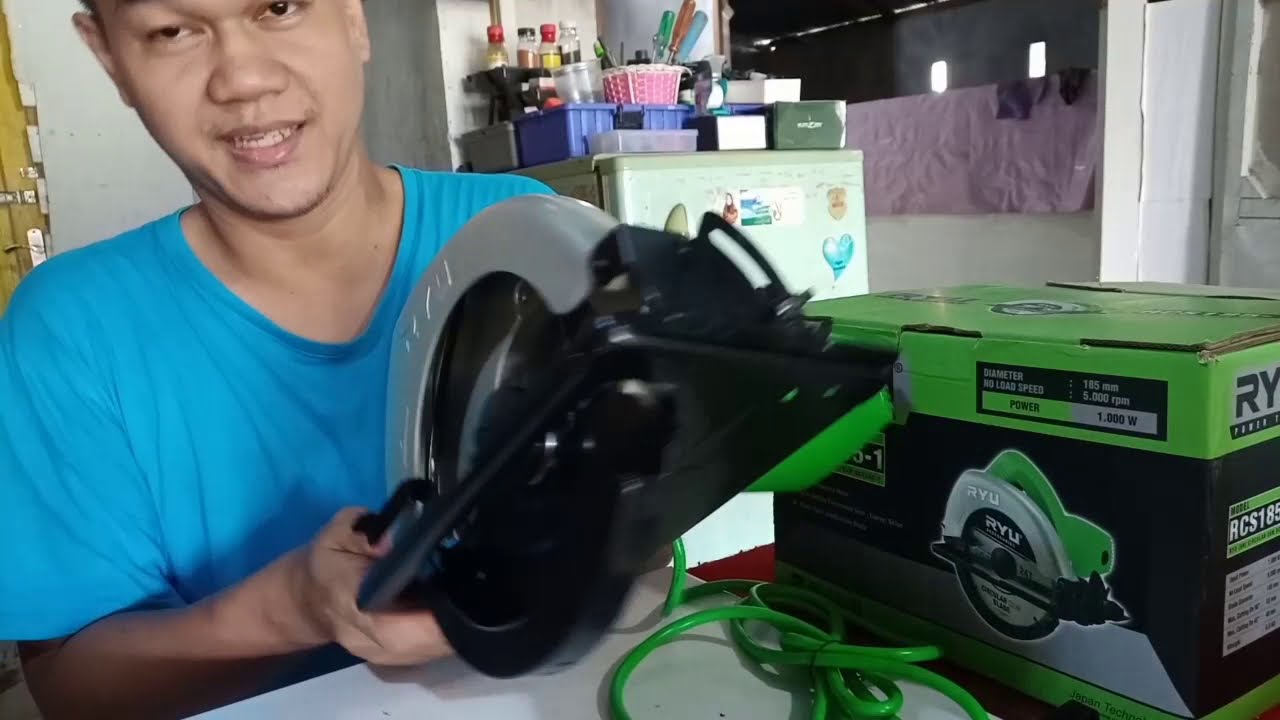 Ryu rcs 185-1 cheap circular saw review plus how to install the blade