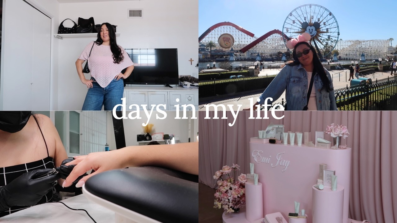 few days in my life | emi jay event, nail day, disneyland
