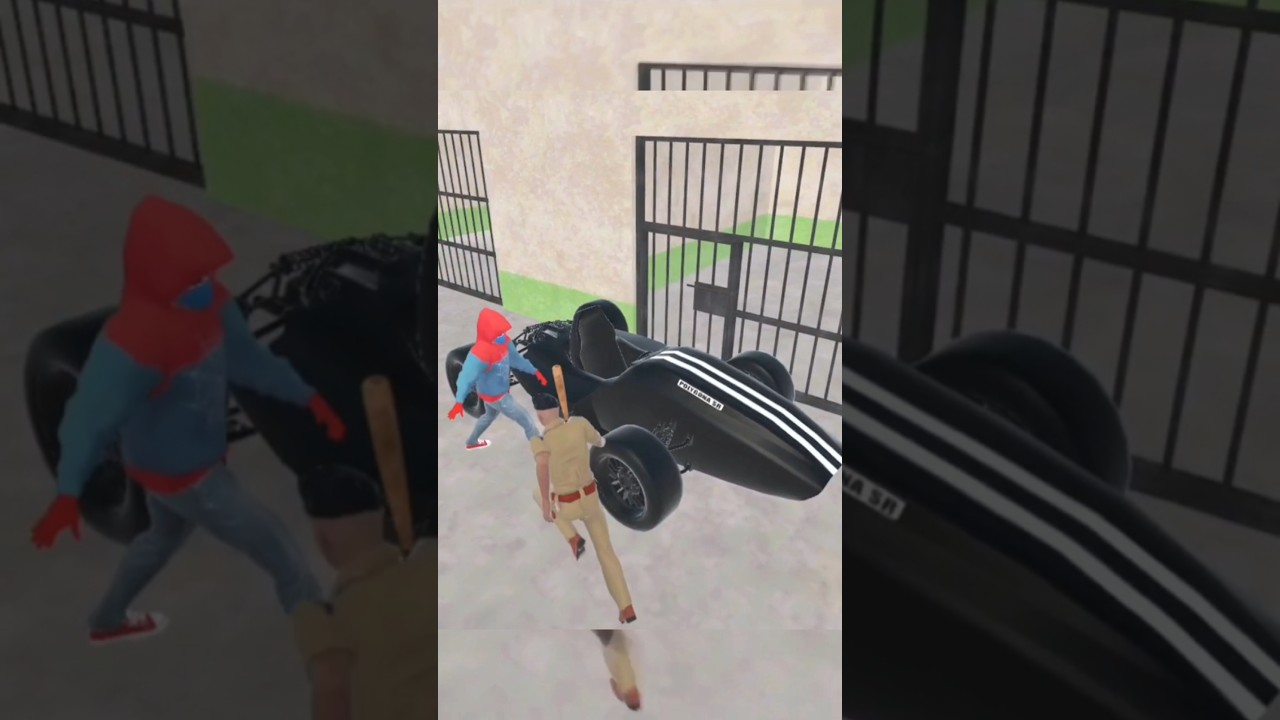 Racing Car Escape police station 💥Indian Theft Auto Simulator || #short_gamerz