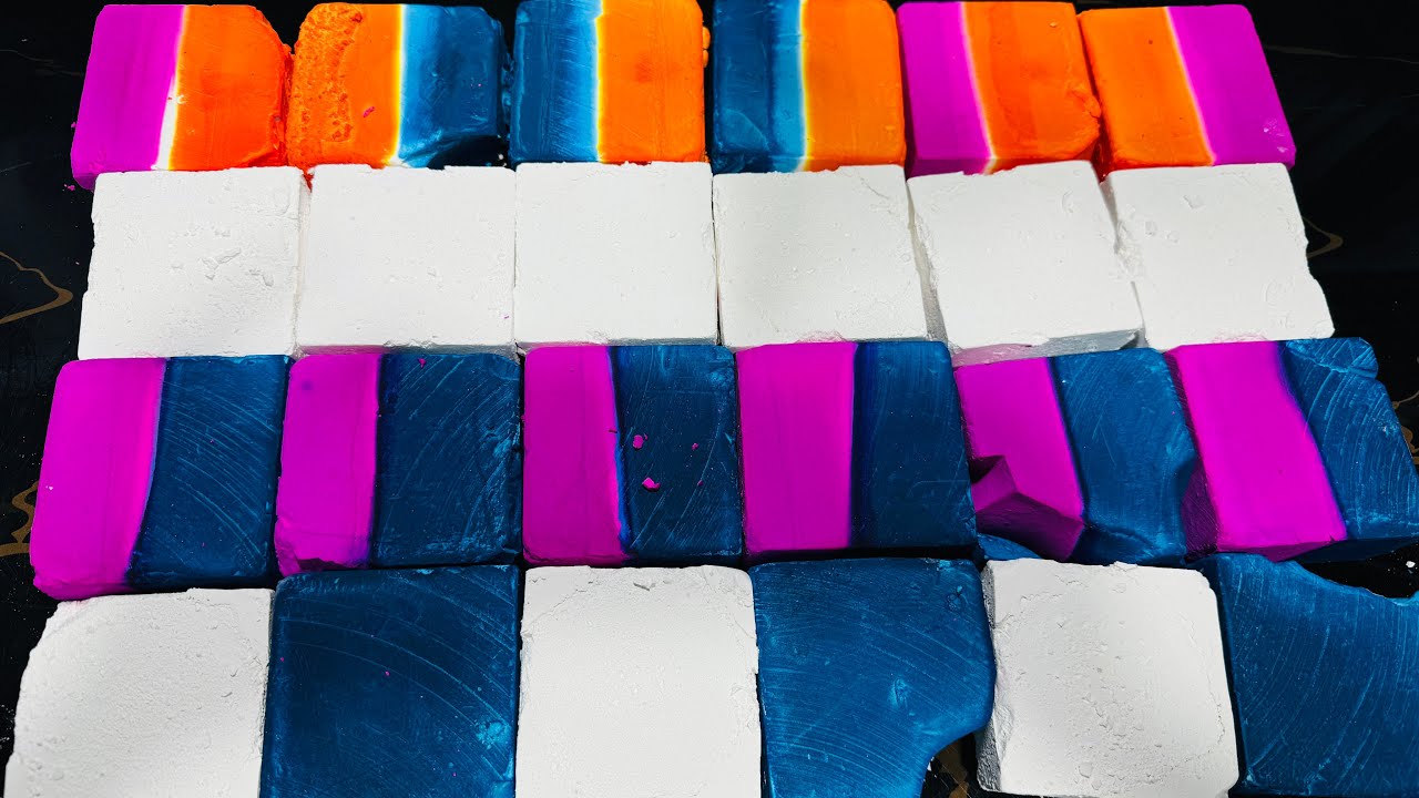 Fresh Dyed Gym Chalk Crush | Oddly Satisfying ASMR 