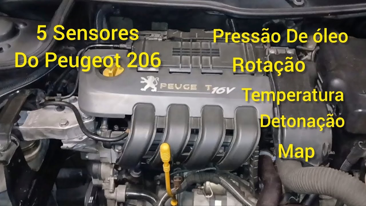 Localização De 5  SENSORES Do Peugeot 206 | EP-131