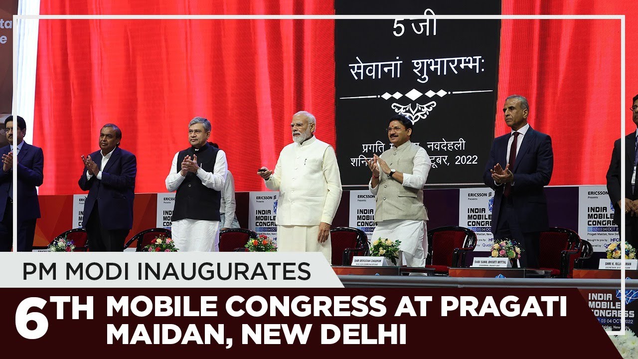 PM Modi inaugurates 6th India Mobile Congress at Pragati Maidan, New Delhi
