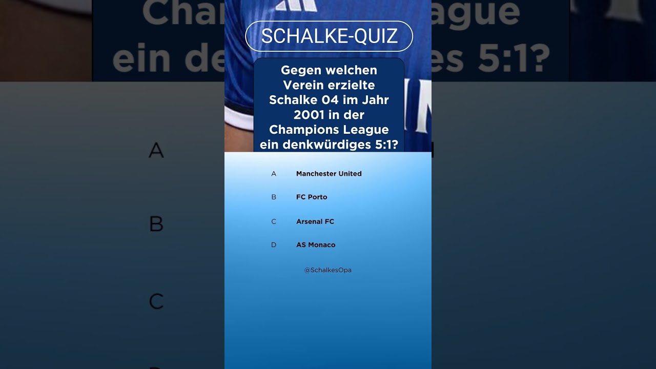 Champions League Schocker! #schalkesopa #schalke #quiz #s04 #gemeinsam #gl&uuml;ckauf #k&ouml;nigsblau