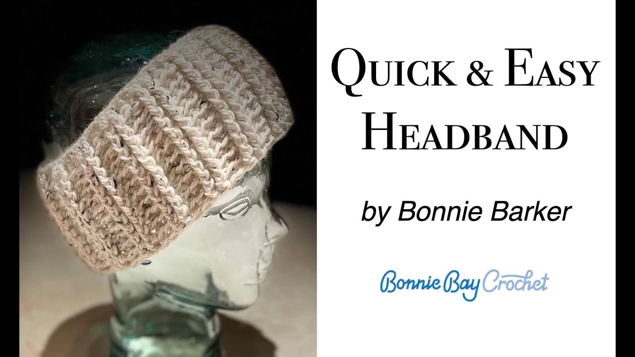 Quick & Easy Ribbed Crochet Headband