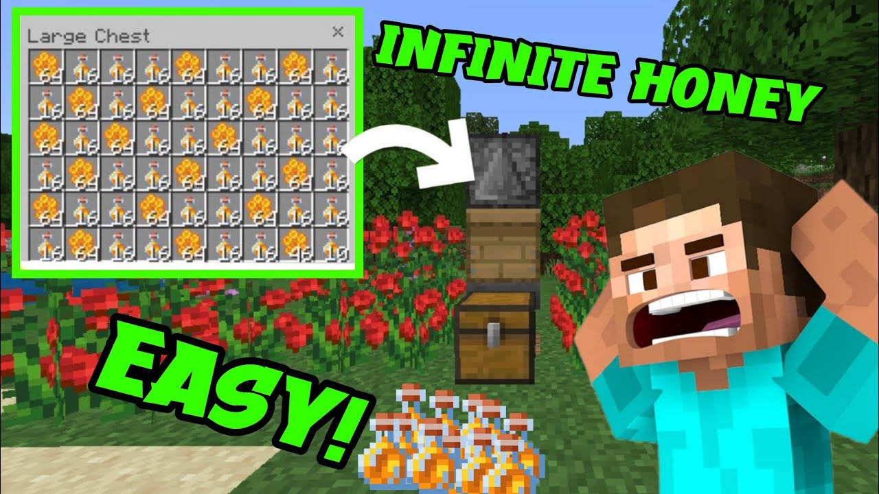 HOW TO MAKE A HONEY FRAM IN MINECRAFT | MINECRAFT BEDROCK | MINECRAFT HINDI