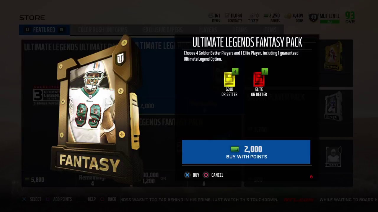Madden 18: Ultimate Legends Fantasy Pack LIVE