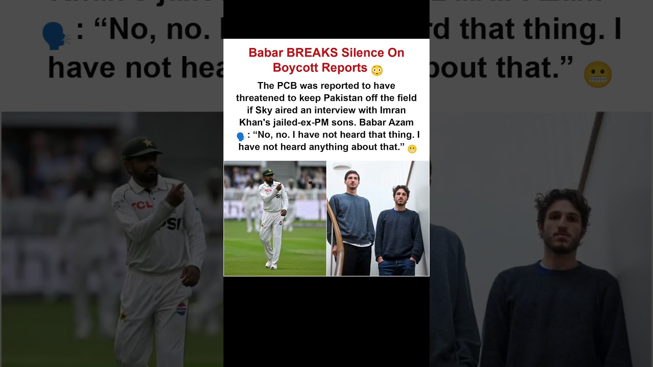 Babar Azam BREAKS Silence On The Lord's Boycott Reports 😳 #Shorts #Cricket #BabarAzam