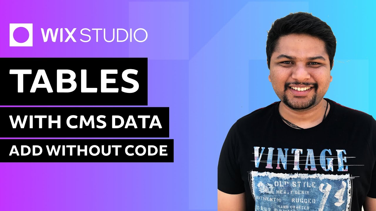 CMS Tables in Wix Studio | Wix Studio Tutorial