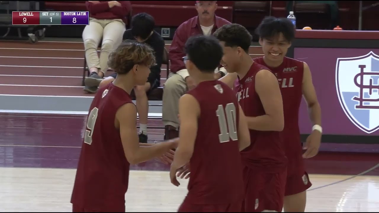 Lowell High School boys varsity volleyball vs Boston Latin (MIAA Tournament) | May 29, 2025