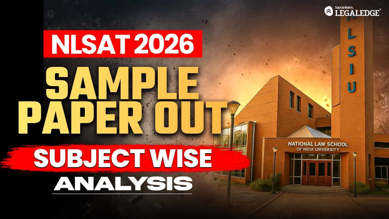 NLSAT 2026 | Sample Paper out | Complete Analysis | 3Year LLB