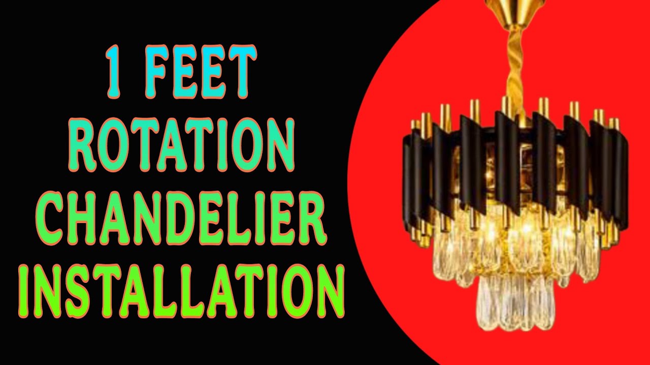 1 FEET ROTATION CHANDELIER FITTING | #300mm #FIXING #jhumer #chandelier #fancylightstech #1feet #op 