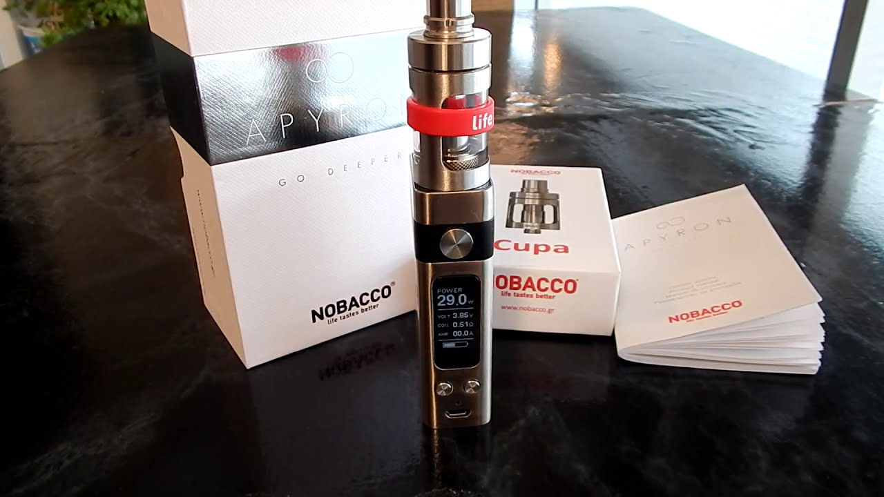 Nobacco Apyron(2000mAh)75Watt Quality Vaping